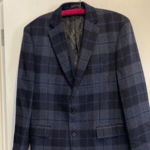 Men's Ralph Lauren Black Label 100% Wool Plaid Blazer / 44L